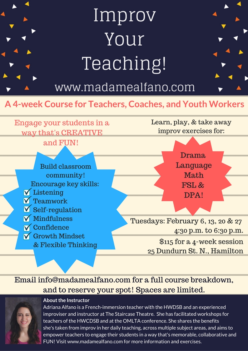 Improv Your Teaching Flyer Feb 2018